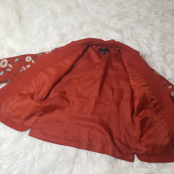 Silk Land floral blazer with embroidery small - Picture 6 of 6